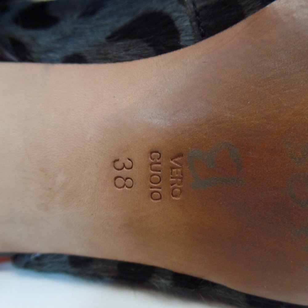 Jean-Michel Cazabat "Seducta" Multi Colored Animal Print Sling Back Heels Sz 7.5 - Picture 8 of 13